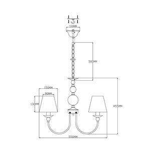Люстра|Moderli|Moderli V2613-5P Feels 5*E14*60W подвесная