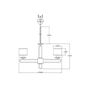 Люстра|Moderli|V2632-8P Celestia 8*E14*60W подвесная
