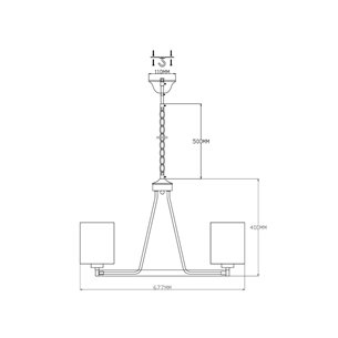 Люстра|Moderli|V2682-6P Viola 6*E27*60W подвесная