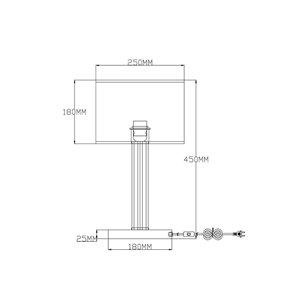 Настольная лампа|Moderli|V2651-1T Claim 1*E27*60W