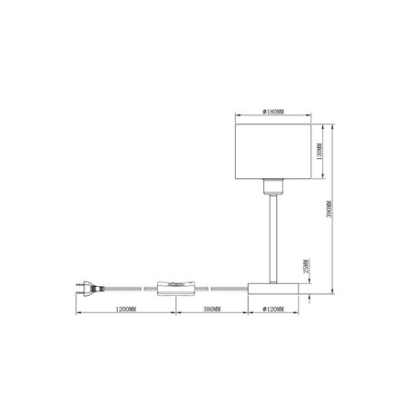 Настольная лампа|Moderli|V2732-1T Room 1*E27*60W