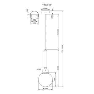 Светильник|Moderli|V2850-1P Host 1*E14*40W подвесной