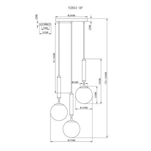 Светильник|Moderli|V2851-3P Host 3*E14*40W подвесной