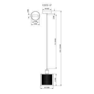 Светильник|Moderli|V2870-1P Brizzi 1*E14*40W подвесной