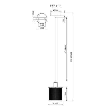 Светильник|Moderli|V2870-1P Brizzi 1*E14*40W подвесной