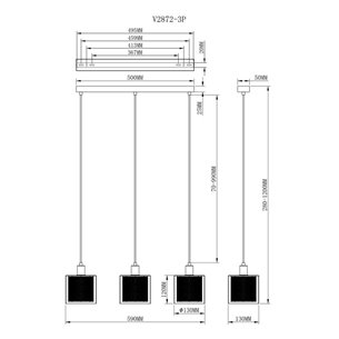 Светильник|Moderli|V2872-3P Brizzi 3*E14*40W подвесной