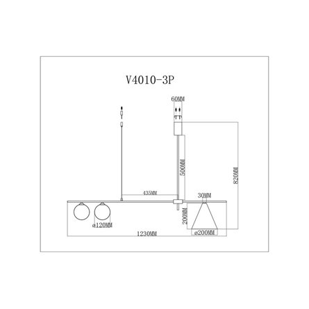 Светильник|Moderli|Moderli V4010-3P Holly подвесной