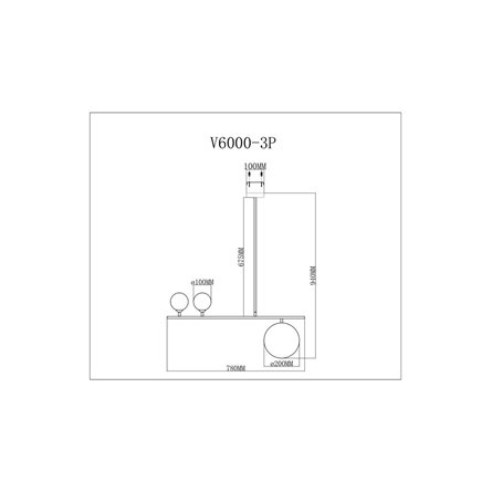 Светильник|Moderli|Moderli V6000-3P Sheman подвесной
