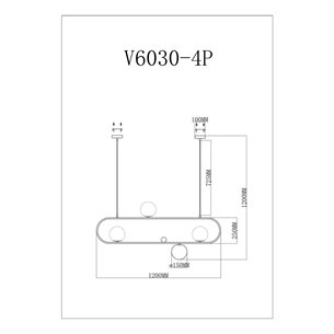 Светильник|Moderli|Moderli V6030-4P Krona подвесной