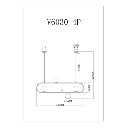 Светильник|Moderli|Moderli V6030-4P Krona подвесной