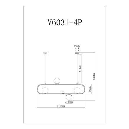 Светильник|Moderli|Moderli V6031-4P Krona подвесной
