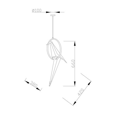Светильник|Moderli|V3071-1PL Birds 1*LED*6W подвесной светодиодный