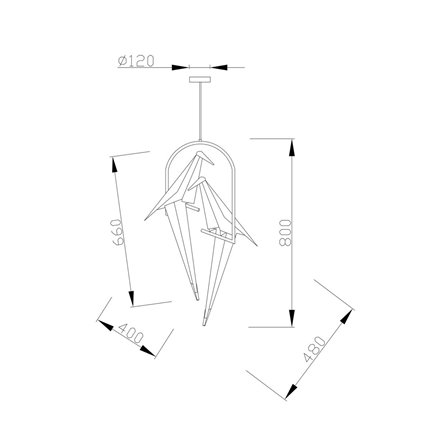 Светильник|Moderli|V3071-2PL Birds 2*LED*6W подвесной светодиодный