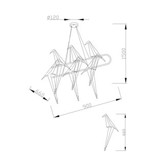 Светильник|Moderli|V3073-6PL Birds 6*LED*6W подвесной светодиодный