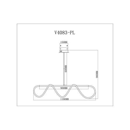 Светильник|Moderli|V4083-PL True подвесной светодиодный
