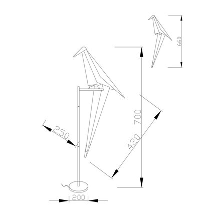 Настольная лампа|Moderli|V3074-1TL Birds 1*LED*6W cветодиодная