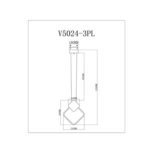 Светильник|Moderli|V5024-3PL Store подвесной светодиодный