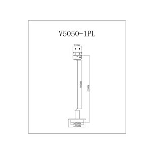 Светильник|Moderli|V5050-1PL Solumn подвесной светодиодный