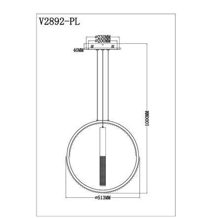 Светильник|Moderli|V2892-PL Novas LED 136W подвесной светодиодный с пультом