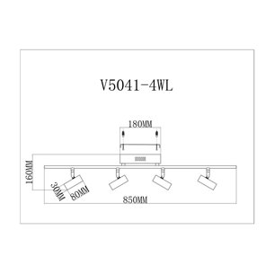Спот|Moderli|V5041-4WL Right светодиодный
