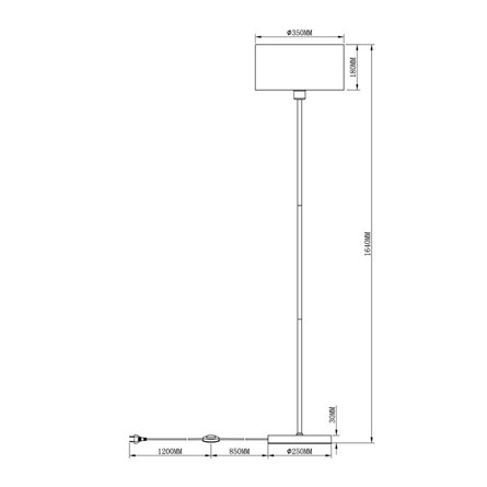 Торшер|Moderli|V2734-1F Room 1*E27*60W