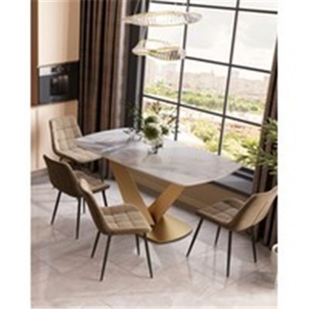 Обеденный стол|Stool Group|Аврора, 160*90, светлая керамика