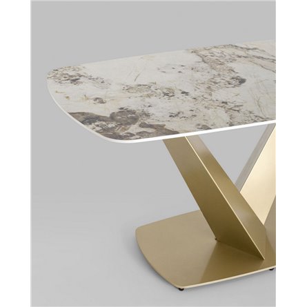 Обеденный стол|Stool Group|Аврора, 160*90, светлая керамика