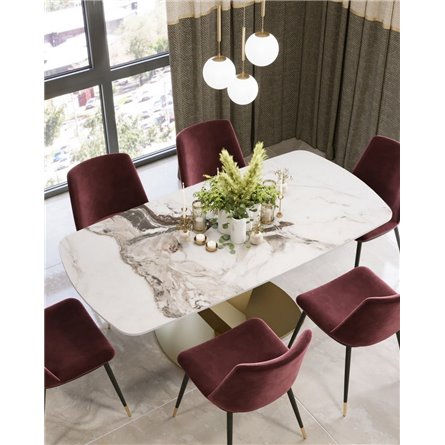 Обеденный стол|Stool Group|Аврора, 180*90, светлая керамика