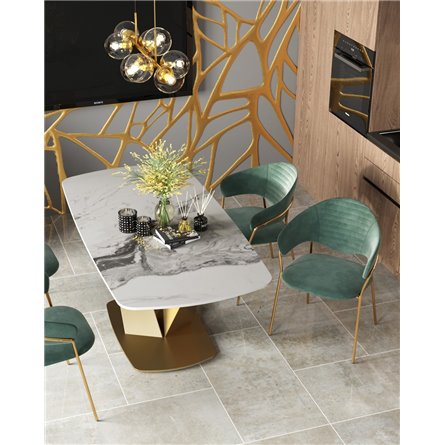 Обеденный стол|Stool Group|Аврора, 180*90, светлая керамика