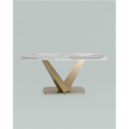 Обеденный стол|Stool Group|Аврора, 180*90, светлая керамика