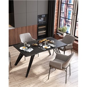 Обеденный стол|Stool Group|Пандора, раскладной, 160-240*90, темная керамика
