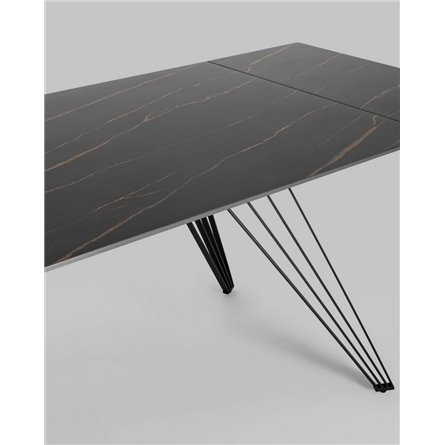 Обеденный стол|Stool Group|Пандора, раскладной, 160-240*90, темная керамика