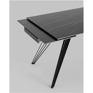 Обеденный стол|Stool Group|Пандора, раскладной, 160-240*90, темная керамика
