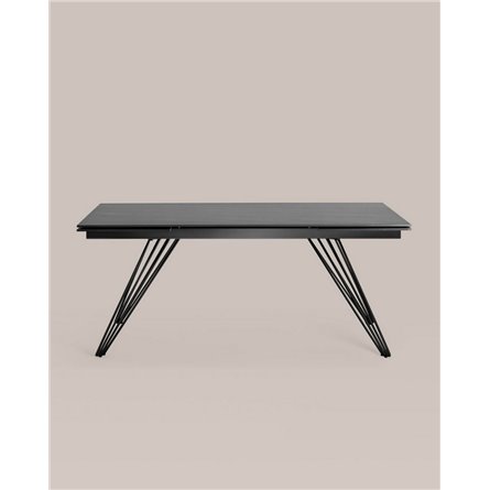 Обеденный стол|Stool Group|Пандора, раскладной, 180-280*90, темная керамика