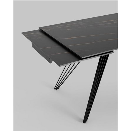Обеденный стол|Stool Group|Пандора, раскладной, 180-280*90, темная керамика