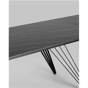 Обеденный стол|Stool Group|Пандора, раскладной, 180-280*90, темная керамика