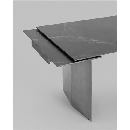 Обеденный стол|Stool Group|Селин раскладной, 180-260*90, темная керамика