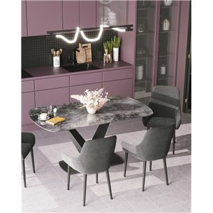 Стул|Stool Group|Диана серый, обивка мебельный велюр