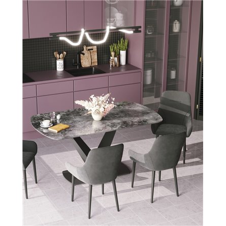 Стул|Stool Group|Диана серый, обивка мебельный велюр