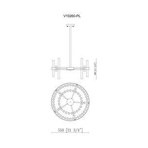 Люстра|Moderli|Moderli V10260-PL Crumbly подвесная