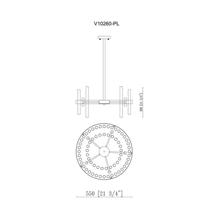 Люстра|Moderli|Moderli V10260-PL Crumbly подвесная