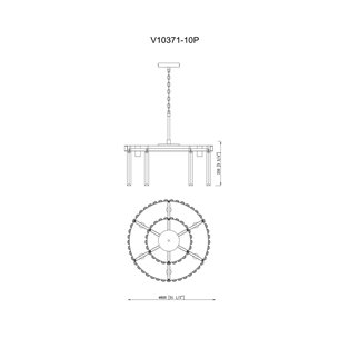 Люстра|Moderli|Moderli V10371-10P Avista подвесная