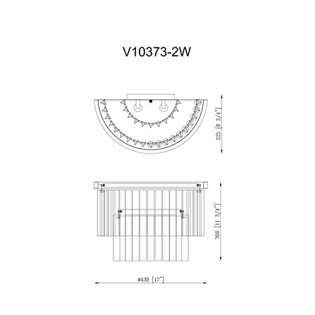 Светильник|Moderli|V10373-2W Avista настенный