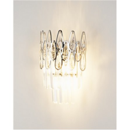 Бра|Moderli|в стиле модерн без плафонов V8041-2W May хрусталь