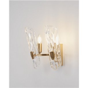 Бра|Moderli|в классическом стиле V8071-2W Beluce с прозрачными плафонами под хрусталь