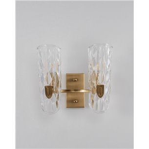 Бра|Moderli|в классическом стиле V8071-2W Beluce с прозрачными плафонами под хрусталь