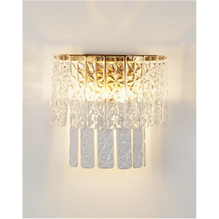 Бра|Moderli|в стиле модерн V8081-2W Alberto латунь полупрозрачное стекло