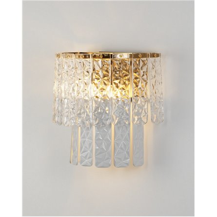 Бра|Moderli|в стиле модерн V8081-2W Alberto латунь полупрозрачное стекло