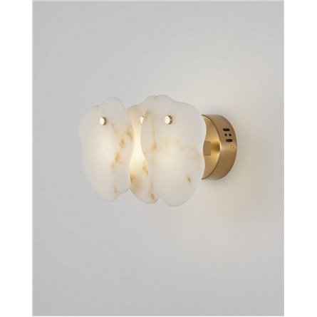 Бра|Moderli|в современном стиле V8092-WL Square со вставками из мрамора