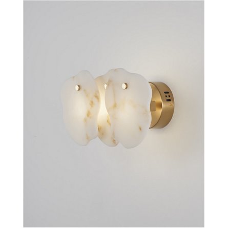 Бра|Moderli|в современном стиле V8092-WL Square со вставками из мрамора